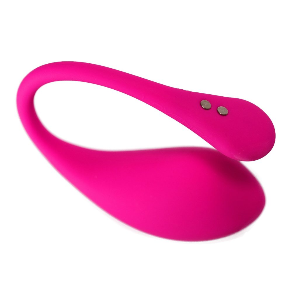 Lovense Lush 3 showing its curved design and antenna that fits against the body