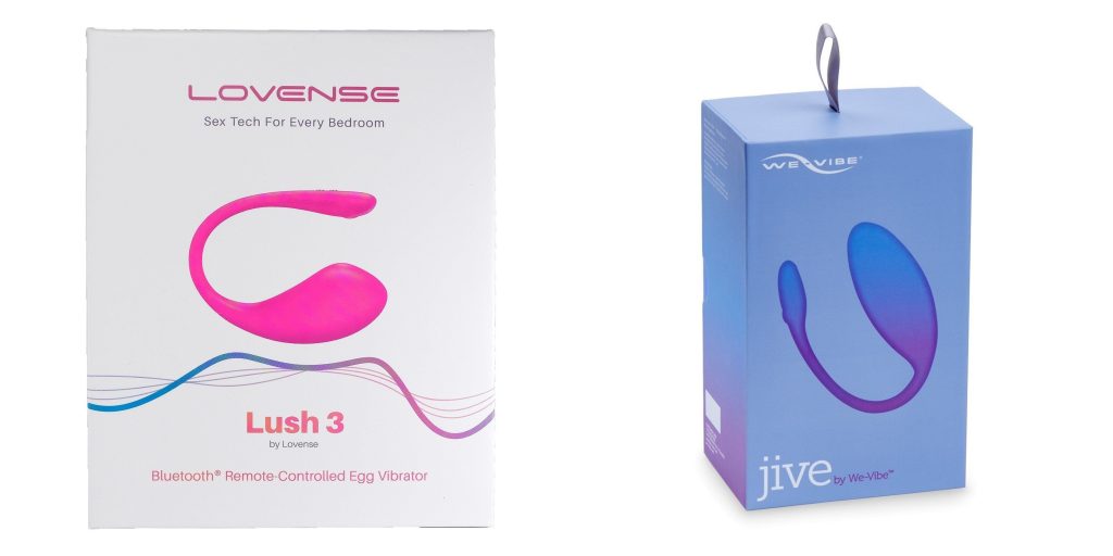 Side-by-side comparison of Lovense Lush 3 and We-Vibe Jive with recommendation badges