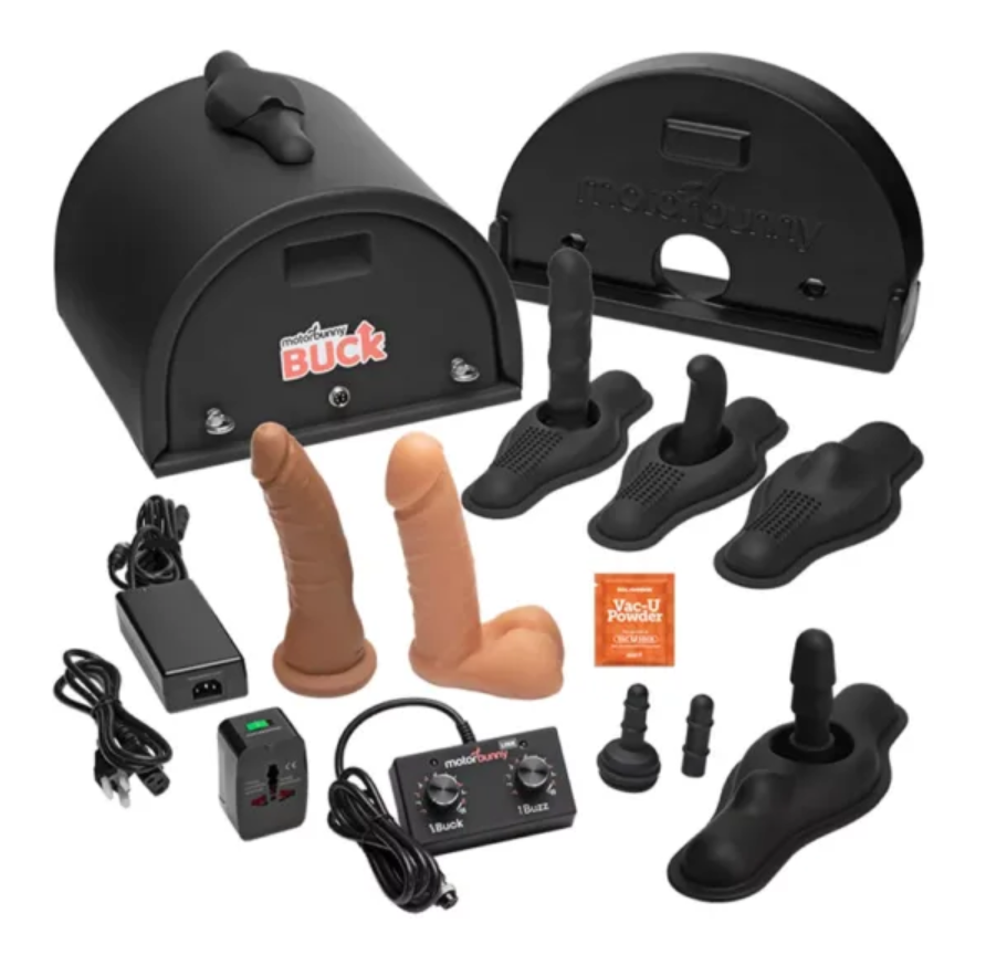 Unboxing the Motorbunny Buck showing the machine and included accessories