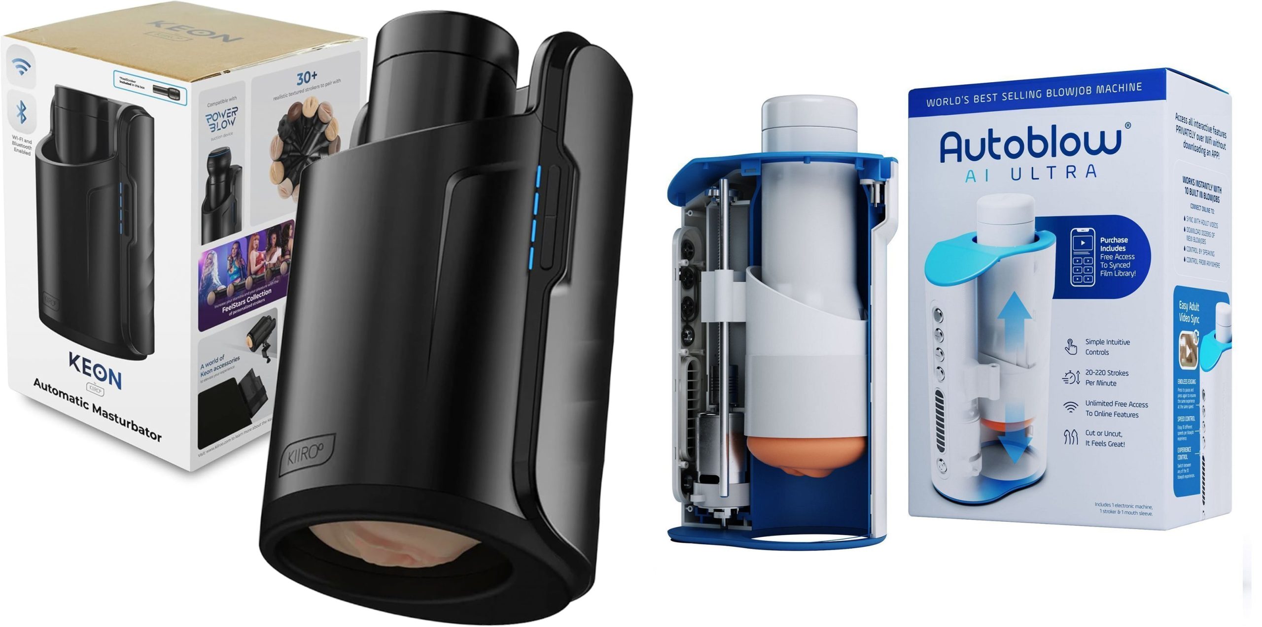 Comparison of Kiiroo Keon and Autoblow Ultra AI performance features